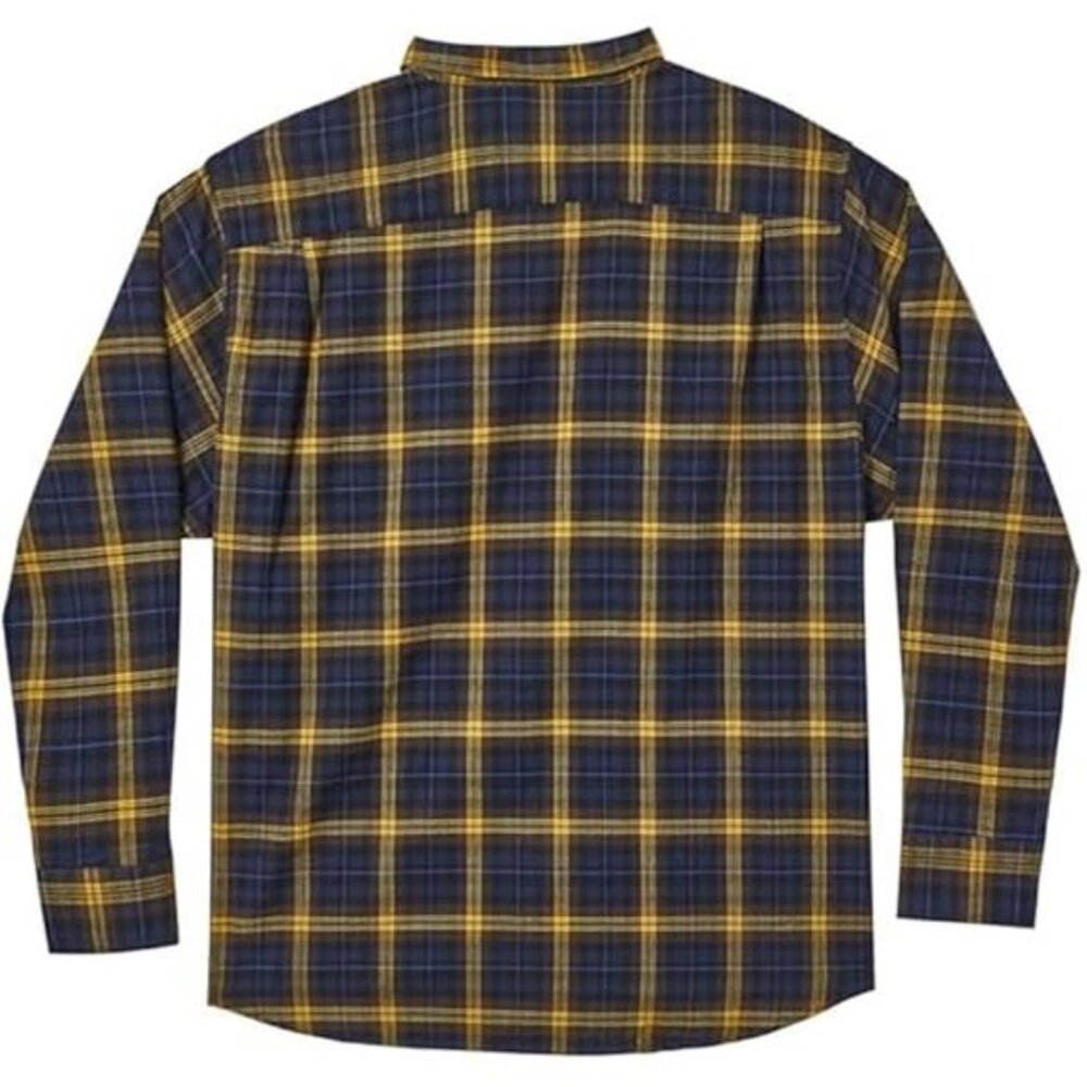 Double Pump Big and Tall Flannel Shirts for Men Cotton Long Sleeve Casual - Picture 2 of 6